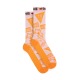 75th anniversary pink orange socks
