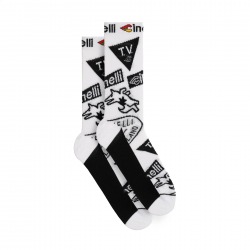  75th anniversary black & white socks