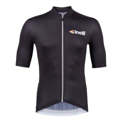 Koszulka kolarska Cinelli Tempo NERO/GRIGIO