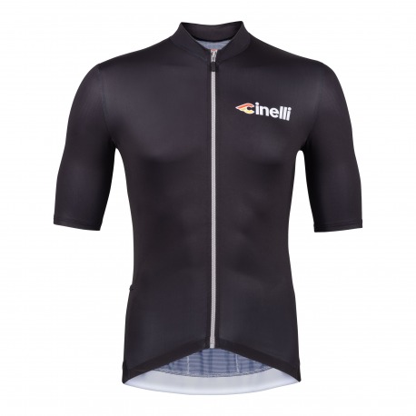 Koszulka kolarska Cinelli Tempo NERO/GRIGIO