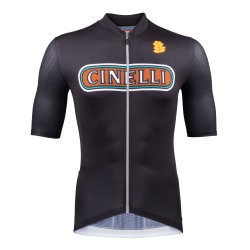 Koszulka kolarska Cinelli Tempo Mesh NERO CINELLI