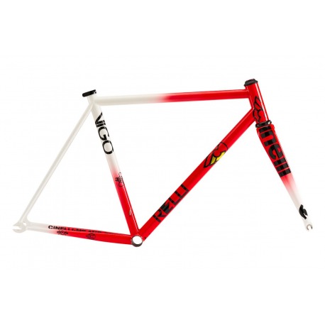 Frameset Vigorelli Steel - 80S Team Red - White 2025